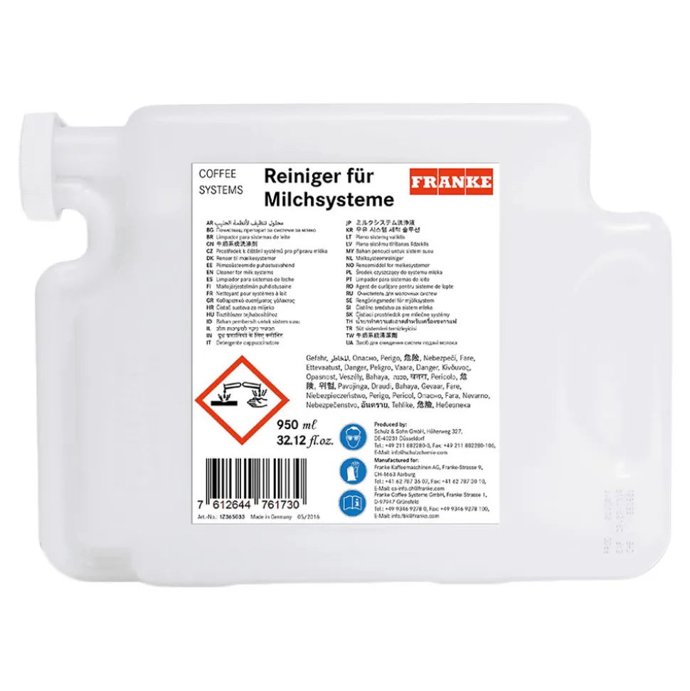 Maitojärjestelmän puhdistusaine Franke-kahvikoneisiin, 950 ml (567.0000.009)