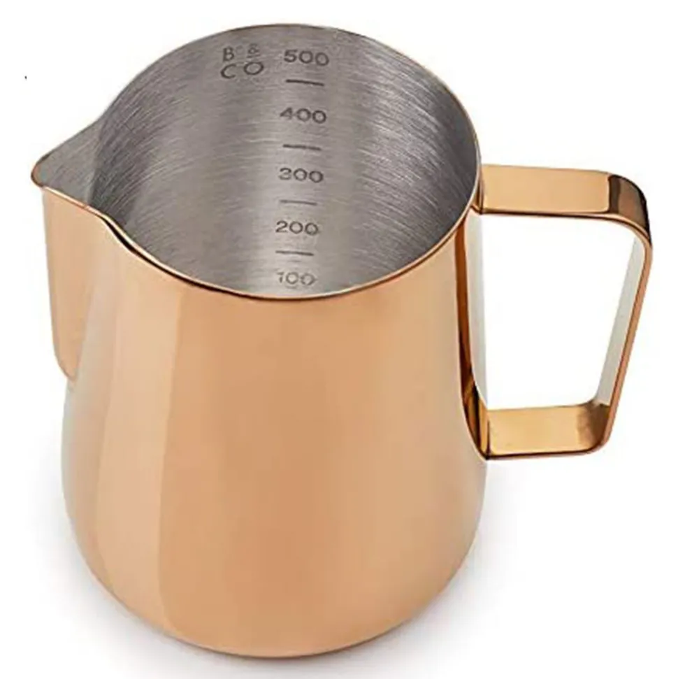 Maitokannu Barista & Co Core Rose Brass, 600 ml