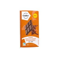 Maitosuklaalevy praliinitäytteellä ja karamellirakeilla Galler Lait Praline Eclats de Caramel, 180 g