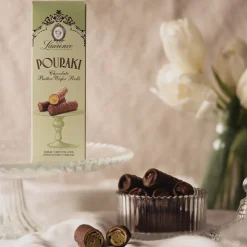 Maitosuklaiset voivohvelirullat pistaasikermalla Laurence Pouraki Pistachio, 4 x 30 g