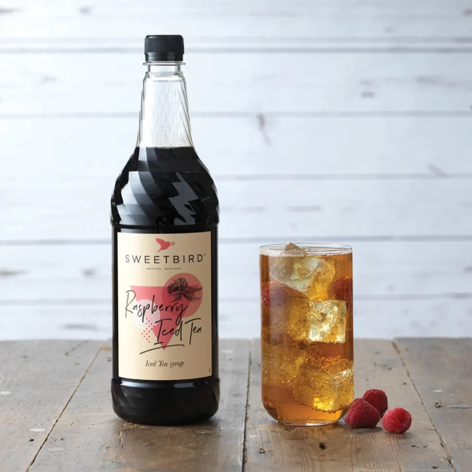 Makusiirappi jääteelle Sweetbird Raspberry Iced Tea, 1 l