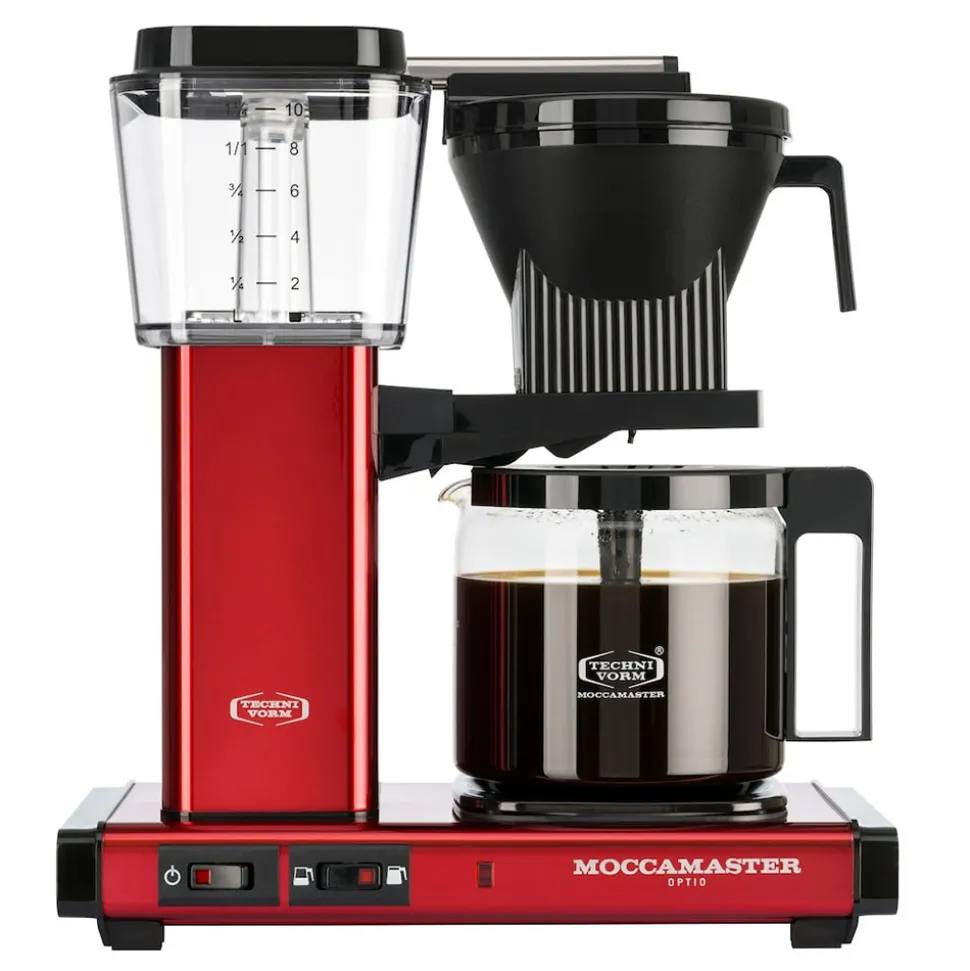 Moccamaster Optio Red Metallic kahvinkeitin – metallinen punainen