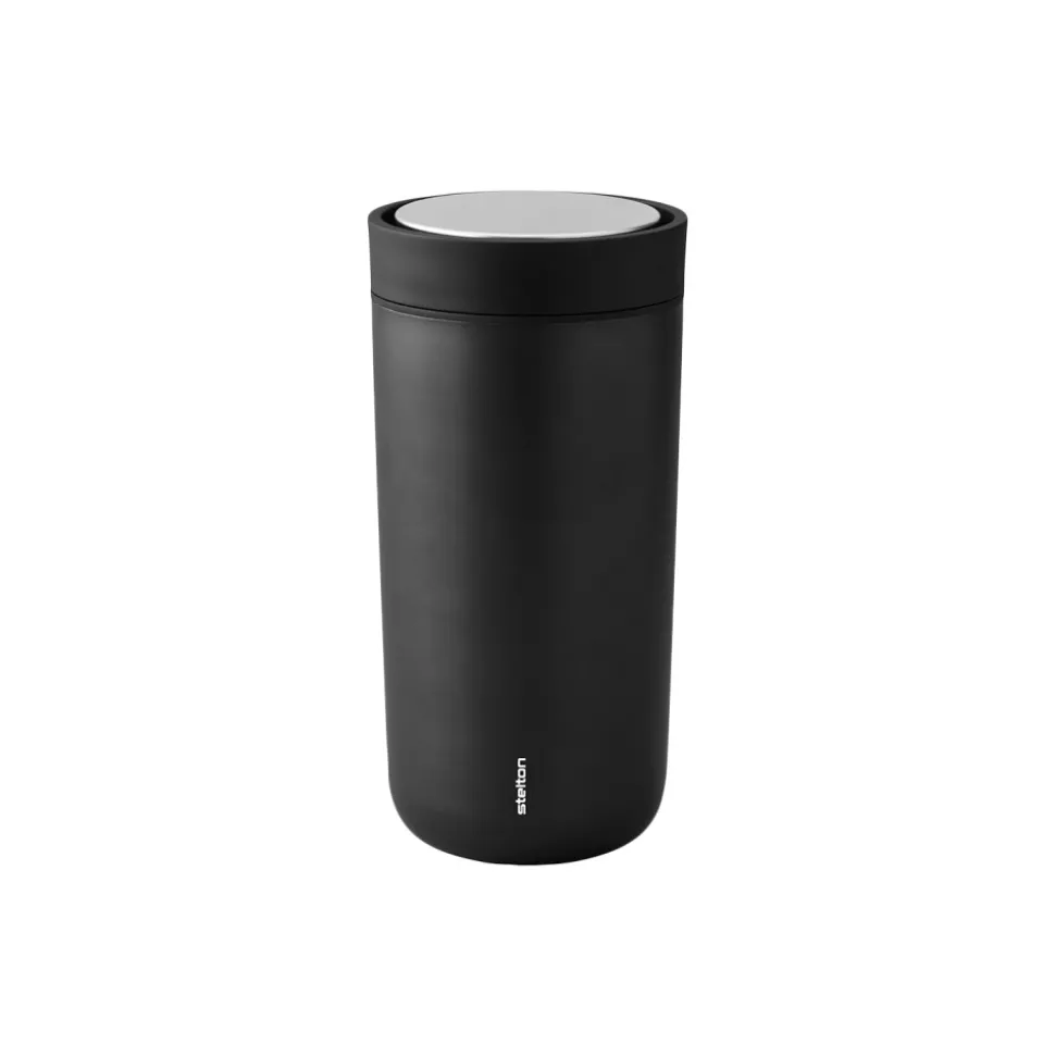 Muki Stelton To Go Click Steel Black Metallic, 0,4 l