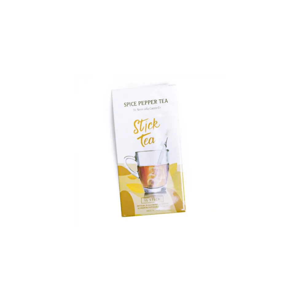 Musta tee mausteiden ja kanelin kera Stick Tea Spice Pepper Tea, 15 kpl.