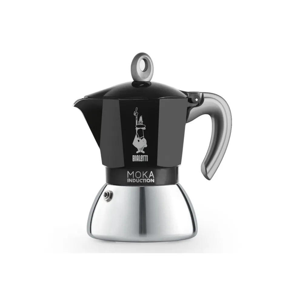 Mutteripannu Bialetti Moka Induction Black 4 cups