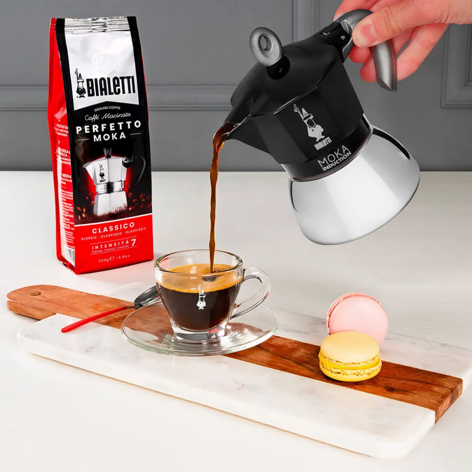 Mutteripannu Bialetti Moka Induction Black 4 cups