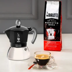 Mutteripannu Bialetti Moka Induction Black 6 cups