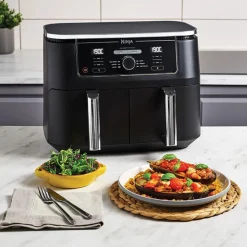 Ninja Foodi Max Dual Zone AF400 airfryer isolle perheelle – 9.5 l, musta