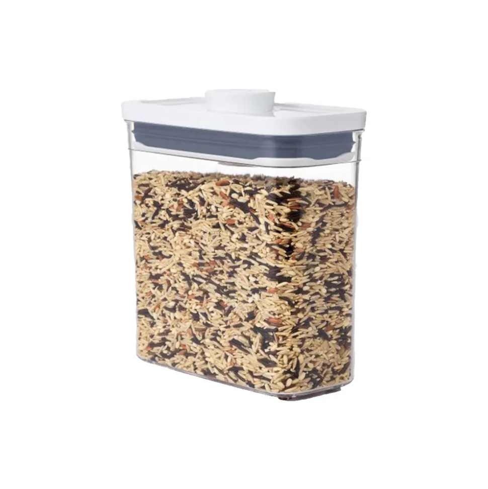 Oxo Pop Slim Rectangle Short säilytyspurkki, 1,1 l