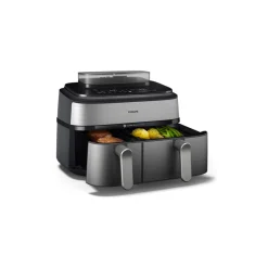 Philips 5000 Series NA555/00 airfryer tuplakorilla – 9 l, hopea/teräs