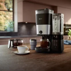 Philips All-in-1 Brew HD7900/50 kahvinkeitin myllyllä – musta/hopea