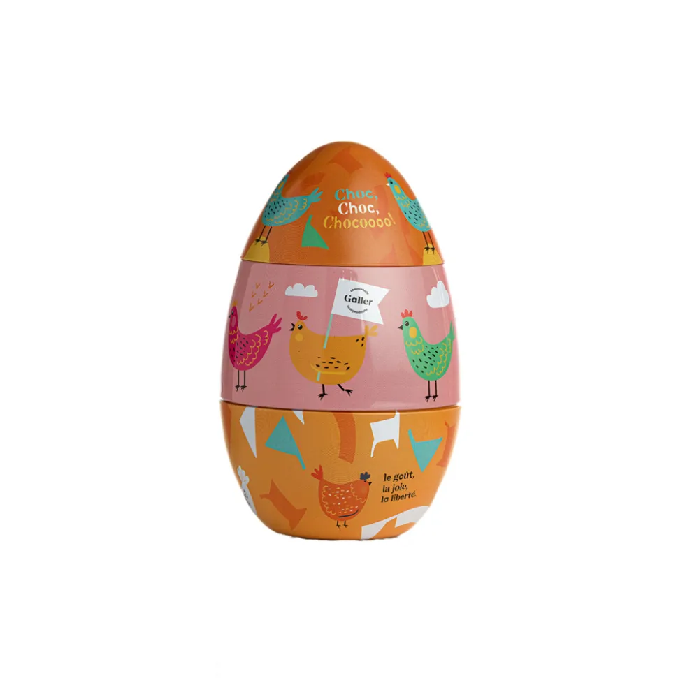 Pääsiäismunalajitelma Galler Metal Egg, 165 g