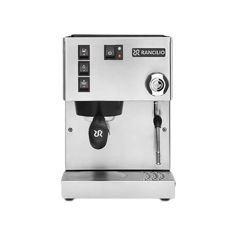 Rancilio Silvia E V6 espressokone – puoliammattimainen, ruostumaton teräs