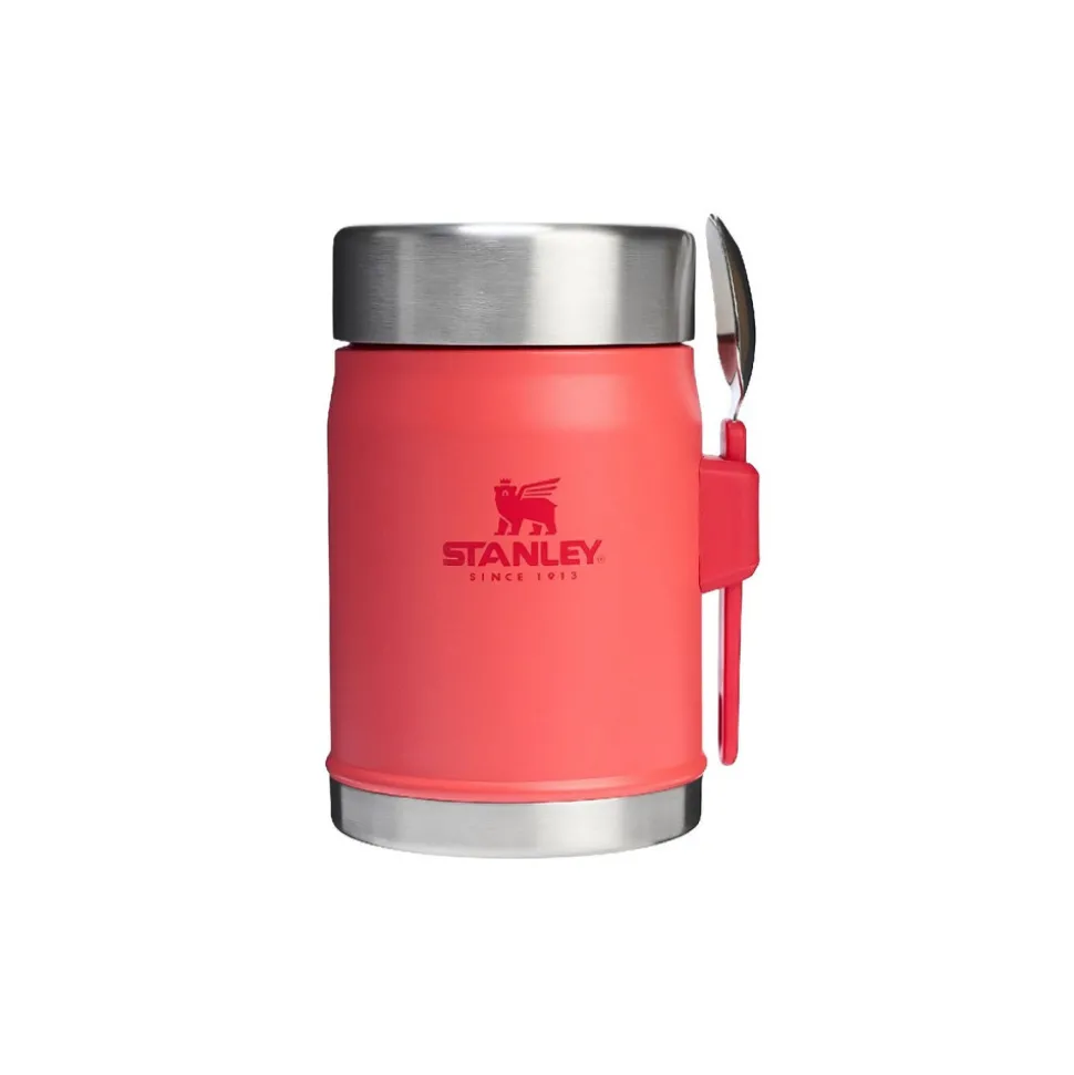 Ruokatermos ja lusikkahaarukka Stanley Classic Legendary Hot Coral, 0,4 l