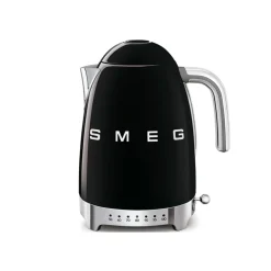 Sähköinen vedenkeitin säädettävällä lämpötilalla Smeg 50’s Style Black KLF04BLEU