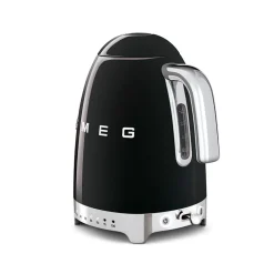 Sähköinen vedenkeitin säädettävällä lämpötilalla Smeg 50’s Style Black KLF04BLEU