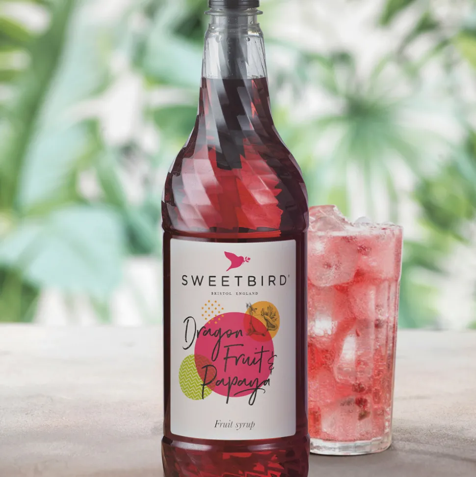 Siirappi Sweetbird Dragon Fruit & Papaya, 1 l
