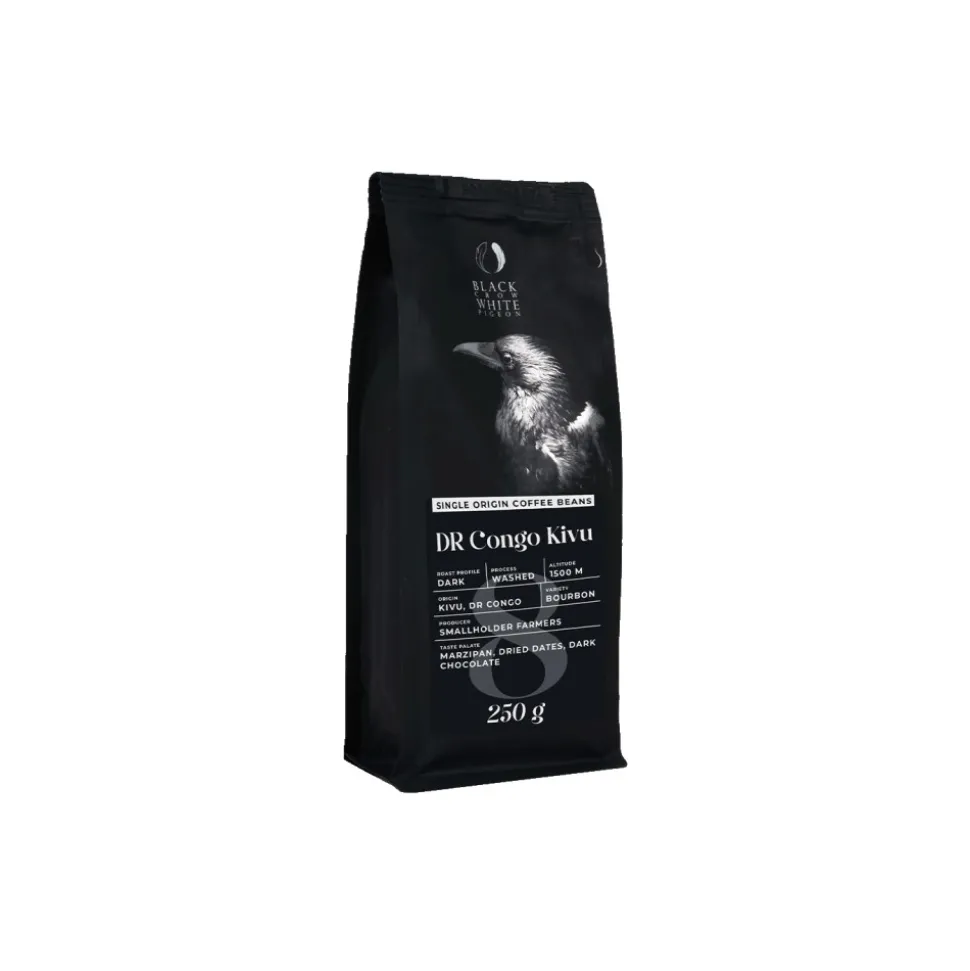 Single-origin kahvipavut Black Crow White Pigeon DR Congo Kivu, 1 kg