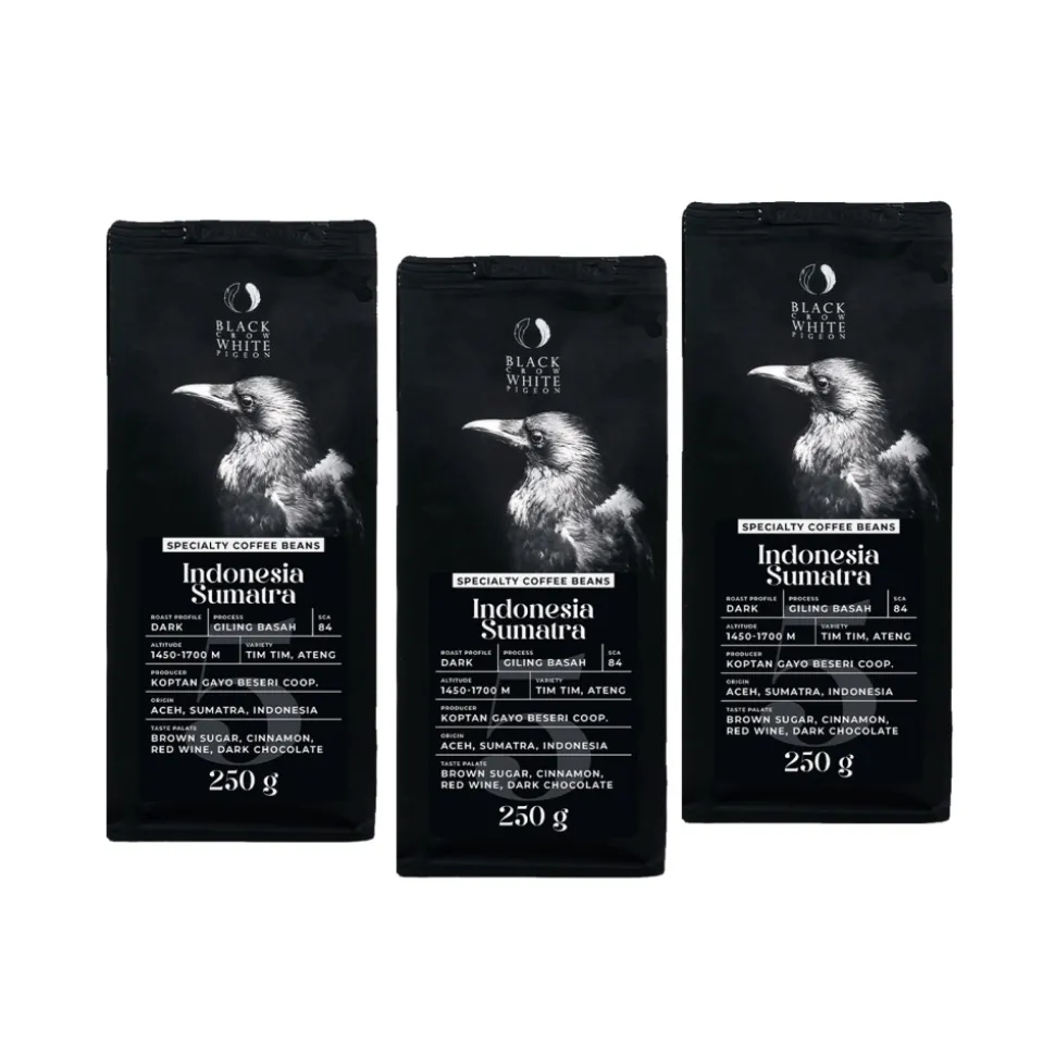 Specialty kahvipapusetti Indonesia Sumatra, 3 x 250 g