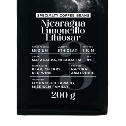 Specialty-kahvipavut Black Crow White Pigeon Nicaragua Limoncillo Ethiosar, 200 g
