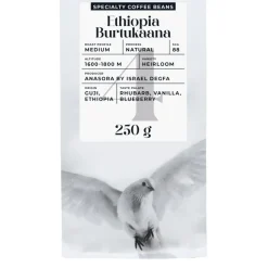 Specialty-kahvipavut Black Crow White Pigeon Ethiopia Burtukaana, 250 g
