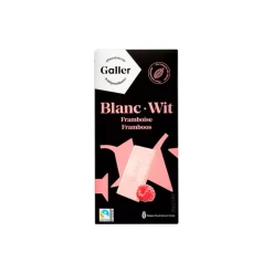 Suklaalevy Galler White Raspberry, 80 g