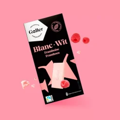 Suklaalevy Galler White Raspberry, 80 g