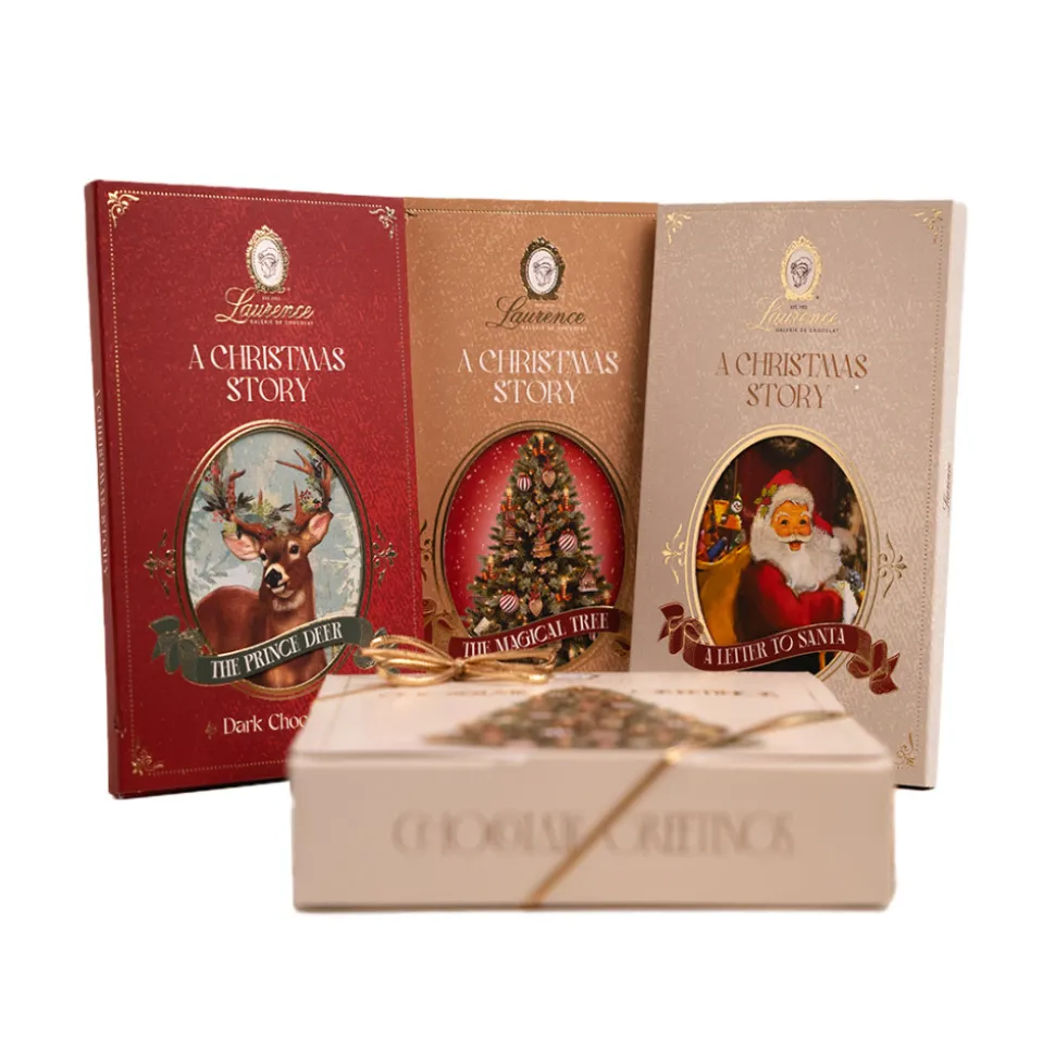 Suklaalevylajitelma Christmas Chocolate Greetings, 3 x 80 g