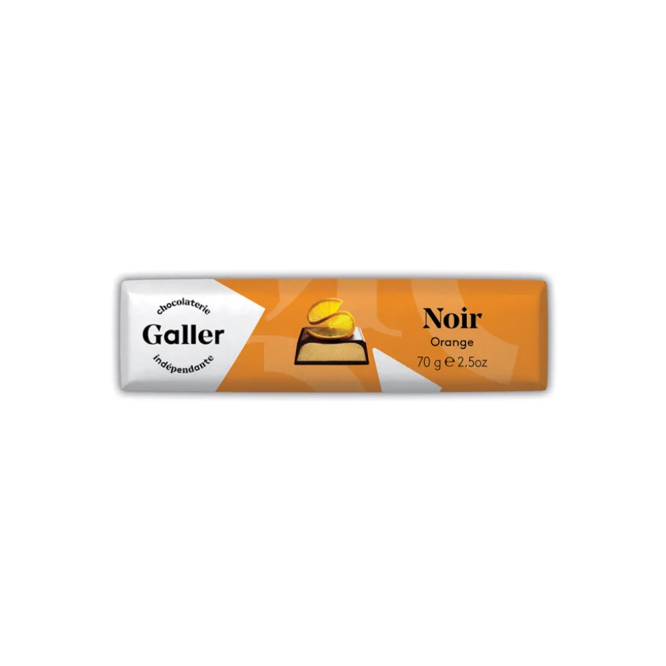 Suklaapatukka Galler Dark Orange, 70 g