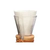 Taittelematon kahvin suodatinpaperi Chemex Half Moon, 100 kpl. (3 kupin Chemexiin)