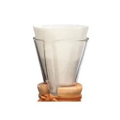Taittelematon kahvin suodatinpaperi Chemex Half Moon, 100 kpl. (3 kupin Chemexiin)