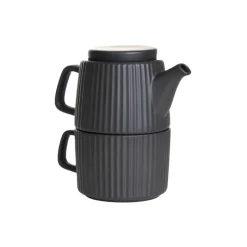 Teekannu ja muki Homla MULEN Black, 650 ml