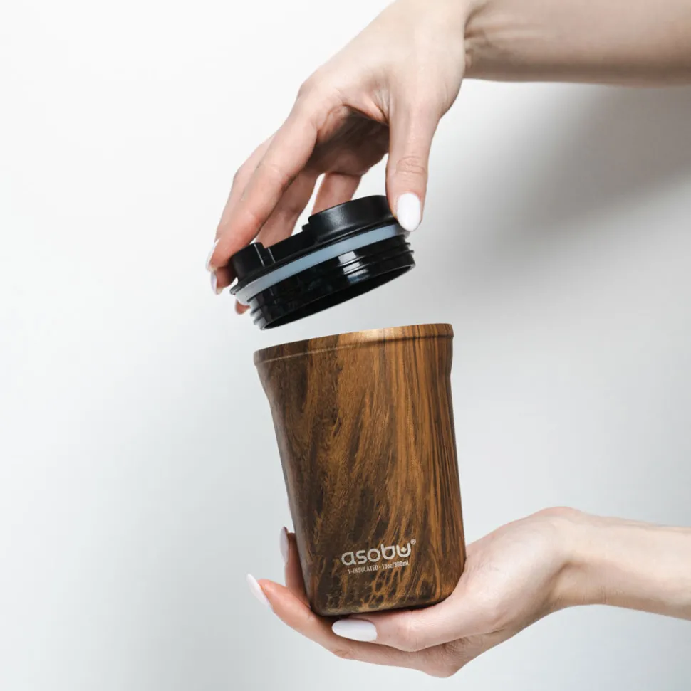 Termosmuki Asobu Coffee Compact Wood, 380 ml