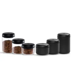 Tyhjiösäiliö Fellow Atmos Matte Black Steel, 1200 ml