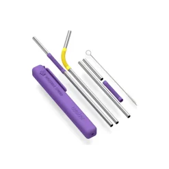 Uudelleen käytettävät pillit Asobu Purple