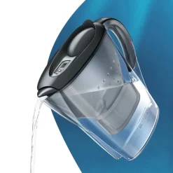 Vedensuodatinkannu BRITA Marella Cool Graphite, 2,4 l + vedensuodatin BRITA Maxtra+