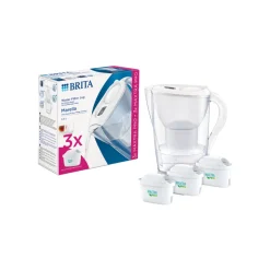 Vedensuodatinkannu BRITA Marella Cool White, 2,4 l + 3 vedensuodatinta BRITA Maxtra+