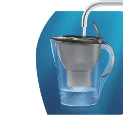Vedensuodatinkannu BRITA Marella Cool Graphite, 2,4 l + vedensuodatin BRITA Maxtra+
