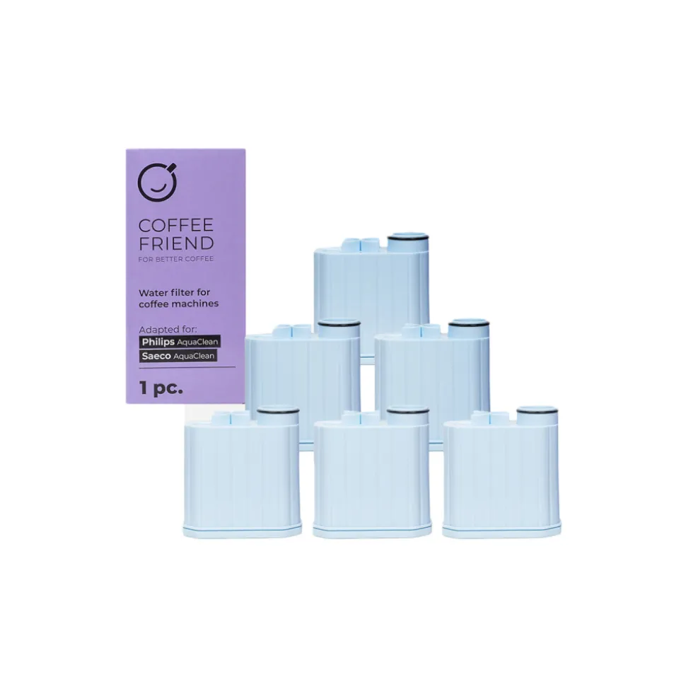 Vedensuodatin-setti Coffee Friend AquaClean-ominaisuudella varustetuille Philips- ja Saeco- kahvikoneille, 6 kpl.