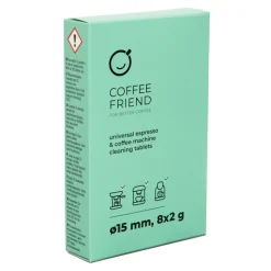 Yleiset espressokoneiden & kahvikoneen puhdistustabletit Coffee Friend, 8 kpl.